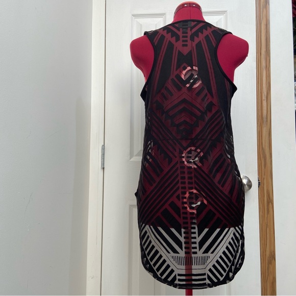 Mossimo Black sheer women knit tank top. Size S. Used. - Picture 3 of 5